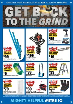 Preview of catalogue Catalogue from shop Mitre 10 valid 04/02/2026