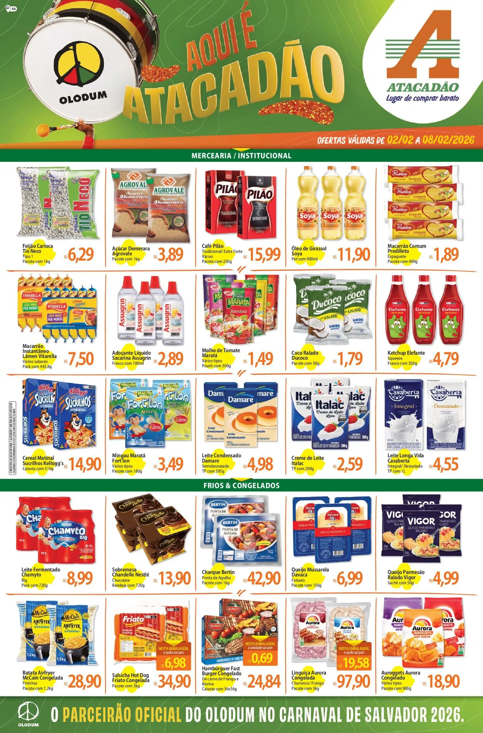 Pré-Visualização do folheto "Ofertas - BA" da loja Atacadão válido a partir de 02/02/2026