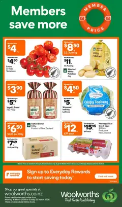 Preview of catalogue Woolworths catalogue from shop Woolworths valid 16 Mar 2026