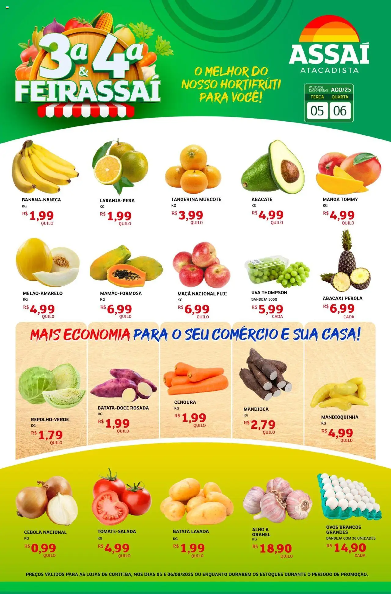 Assaí Atacadista folheto "Encarte - PR" válido a partir de 05/08/2025 - número de página 1