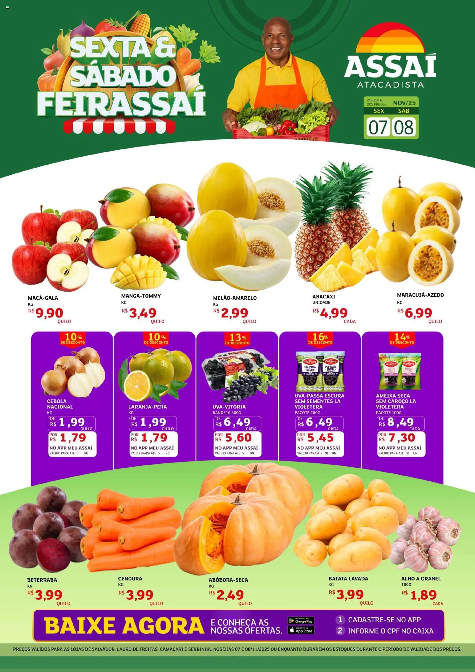 Pré-Visualização do folheto "Encarte - BA" da loja Assaí Atacadista válido a partir de 07/11/2025