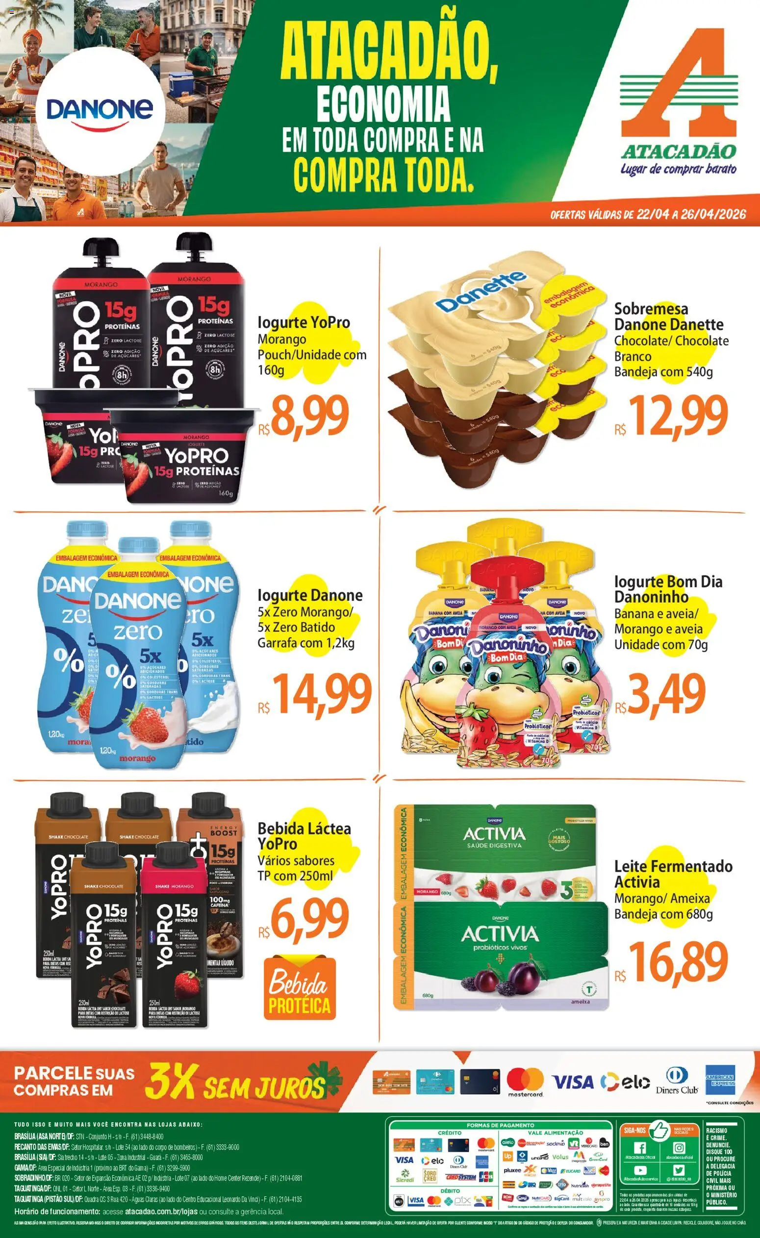 Pré-Visualização do folheto "Atacadão ofertas - DF" da loja Atacadão válido a partir de 22/04/2026