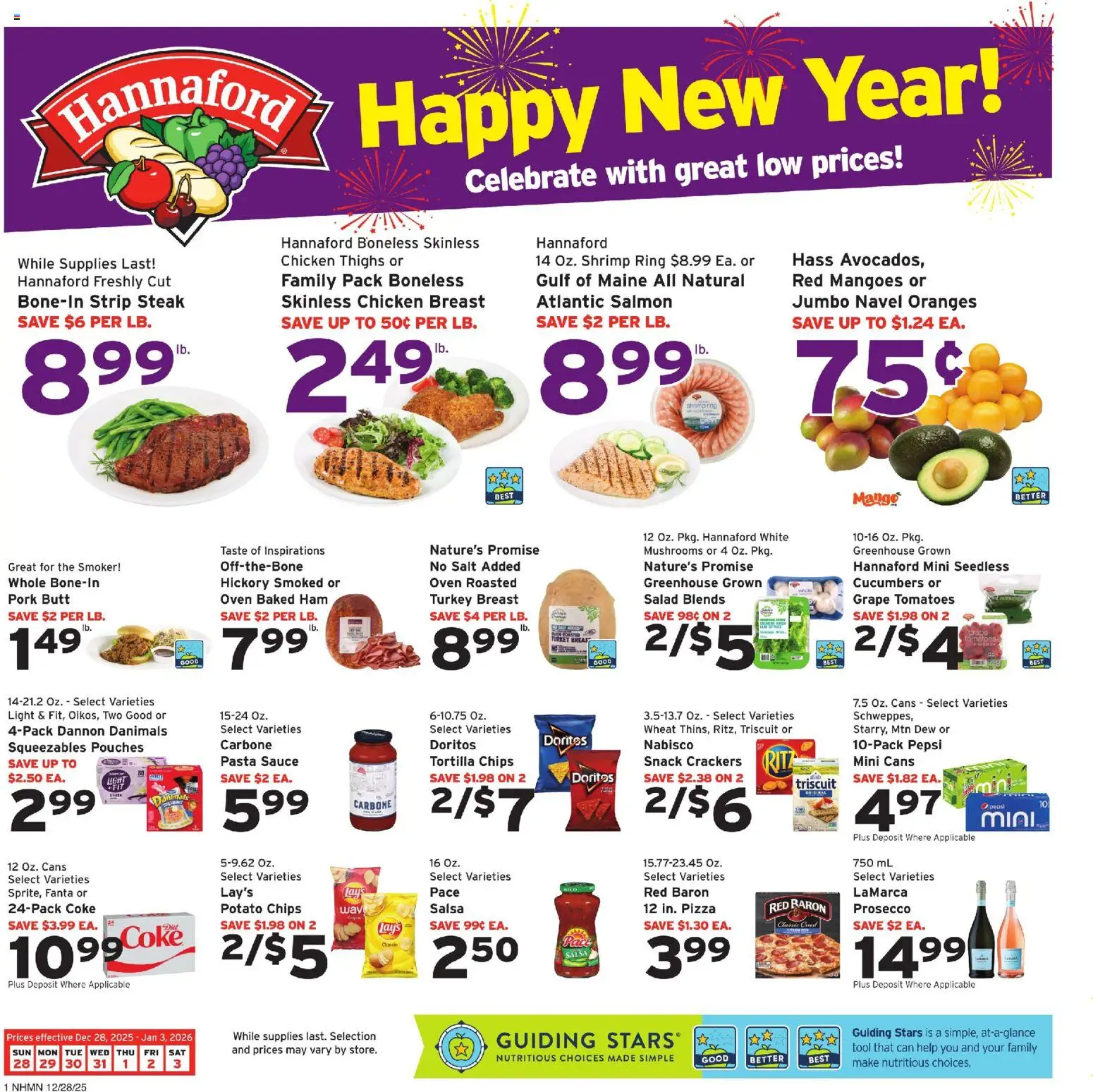 Ad Preview of Hannaford Weekly Ad from 12/28/2025