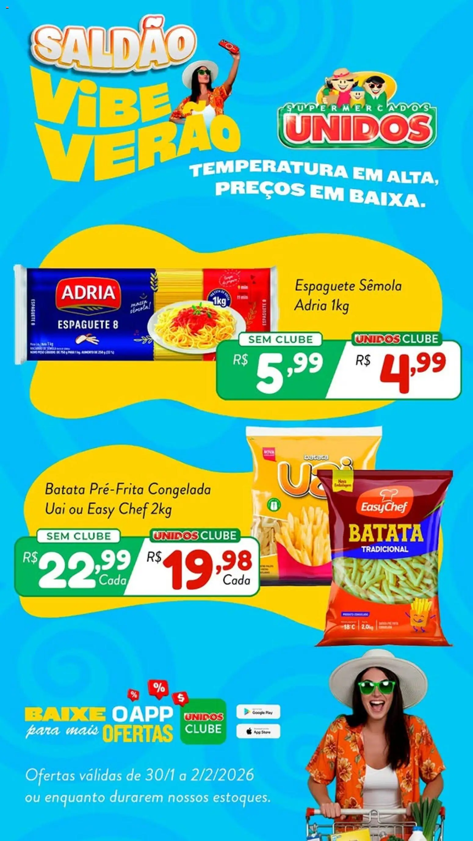 Pré-Visualização do folheto "Ofertas da semana" da loja Supermercados Unidos válido a partir de 30/01/2026 - Batata, Espaguete