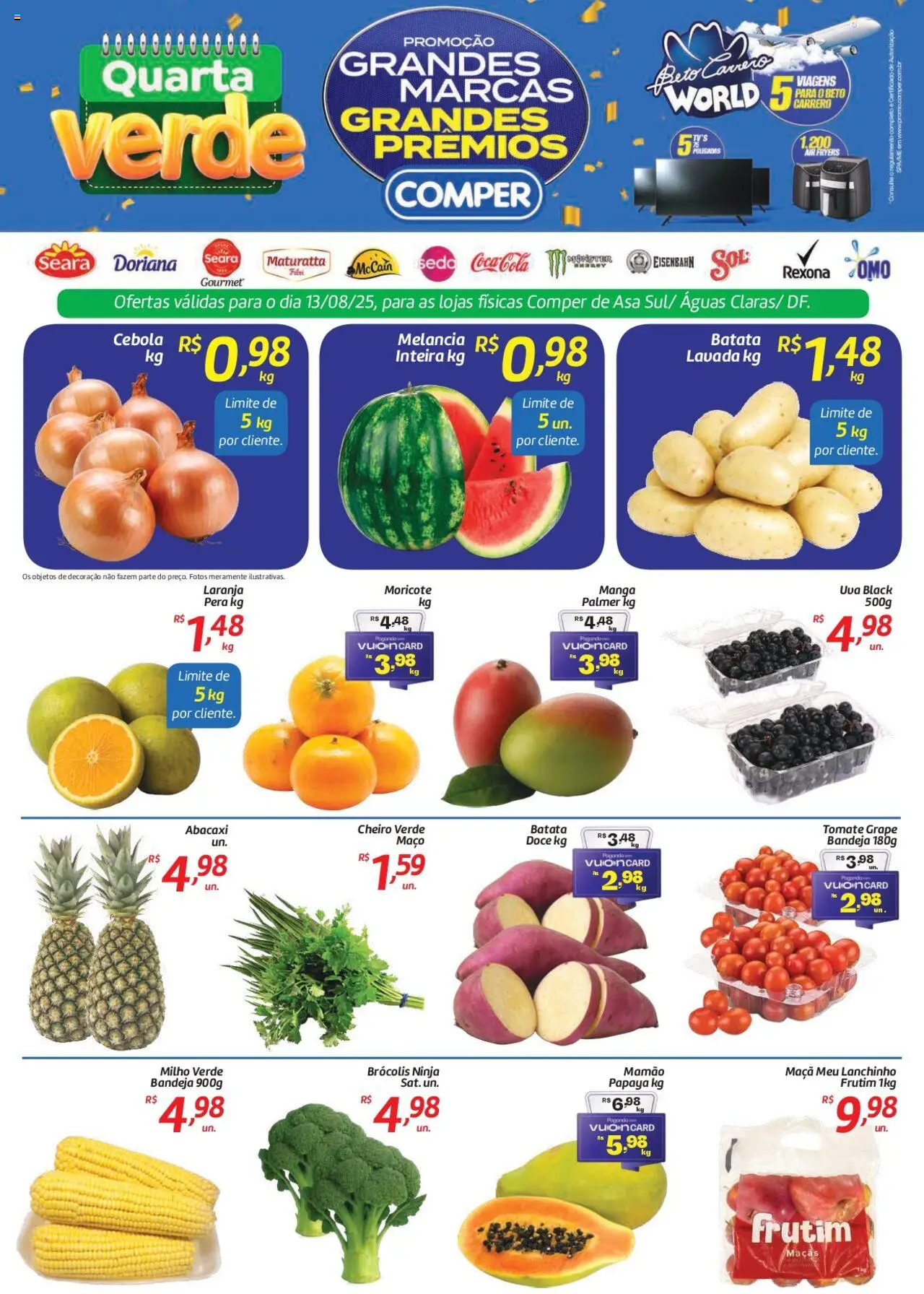 Comper folheto "Ofertas Quarta Verde" válido a partir de 13/08/2025 - número de página 1