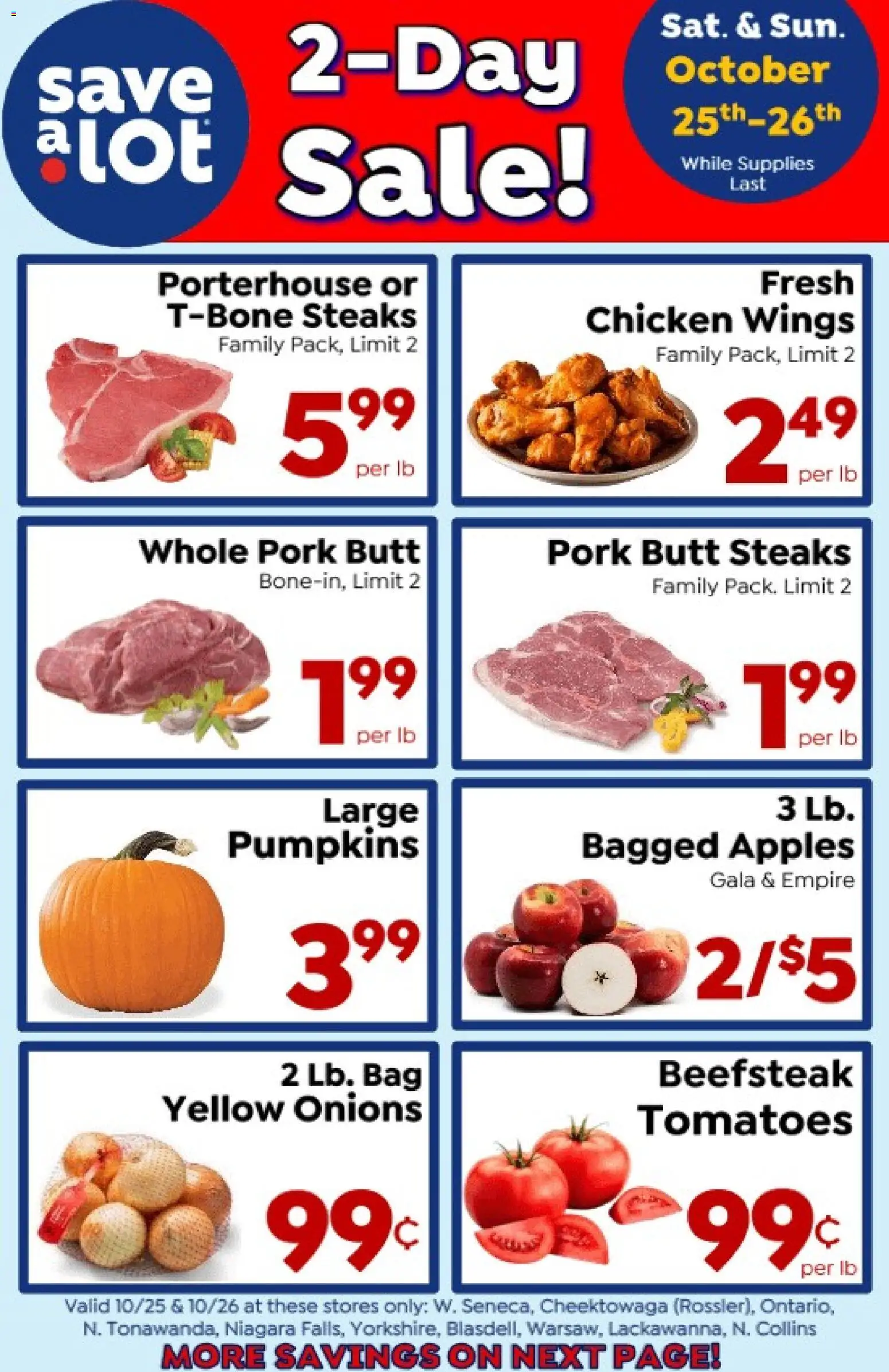 Save a Lot Ad from 10/25/2025 - Flyer - Page number 1