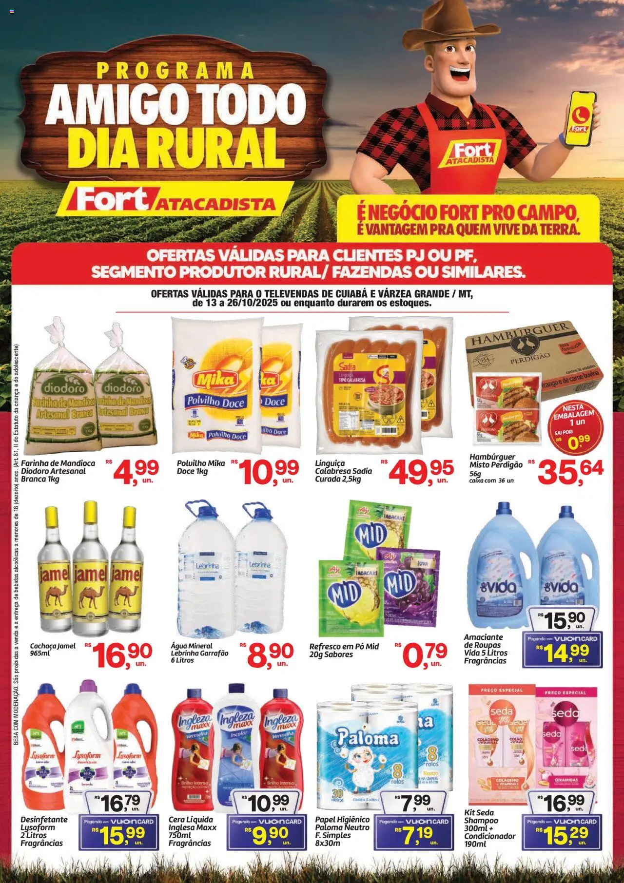 Fort Atacadista folheto "Ofertas Rural" válido a partir de 13/10/2025 - número de página 1