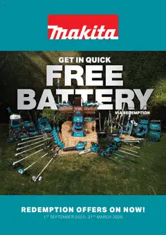 Preview of catalogue Catalogue from shop The Tool Shed valid 1 Sept 2025