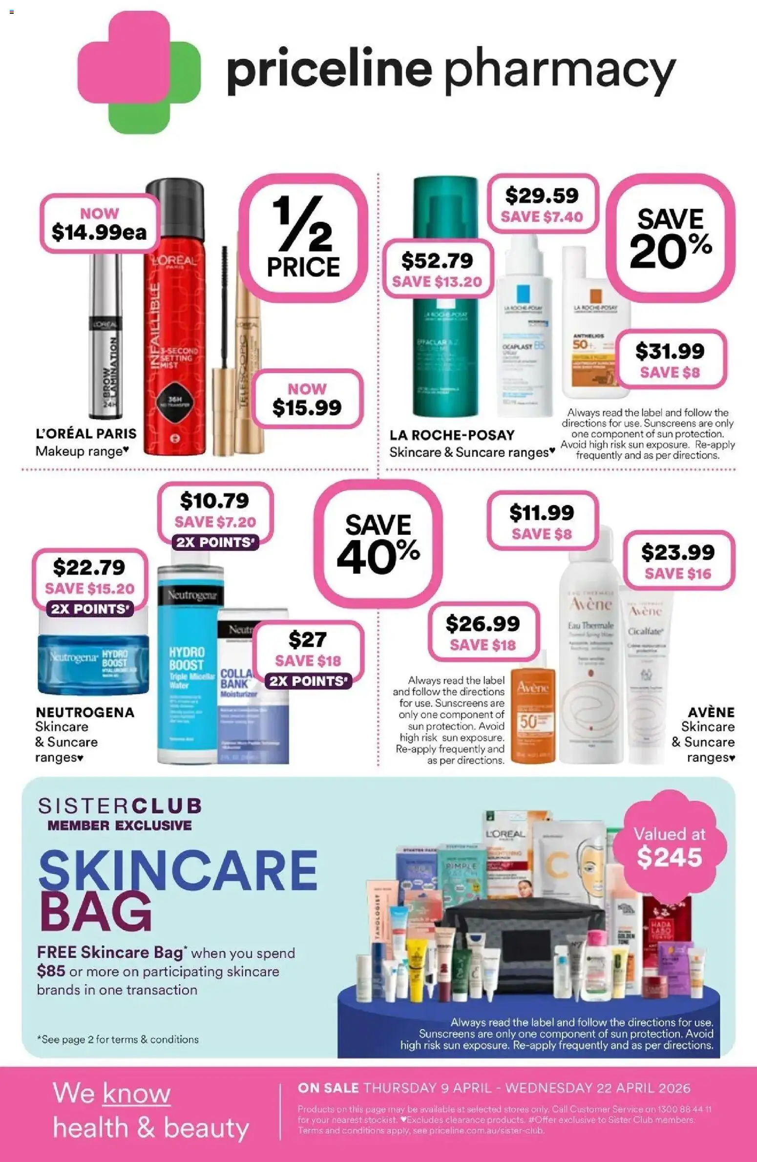 Preview of catalogue Priceline Pharmacy catalogue Bairnsdale from shop Priceline Pharmacy valid 08/04/2026