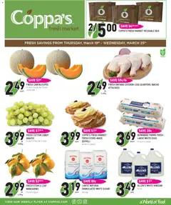Preview of leaflet Coppas Fresh Market weekly flyer / circulaire from shop Coppas Fresh Market is valid from Mar 19, 2026