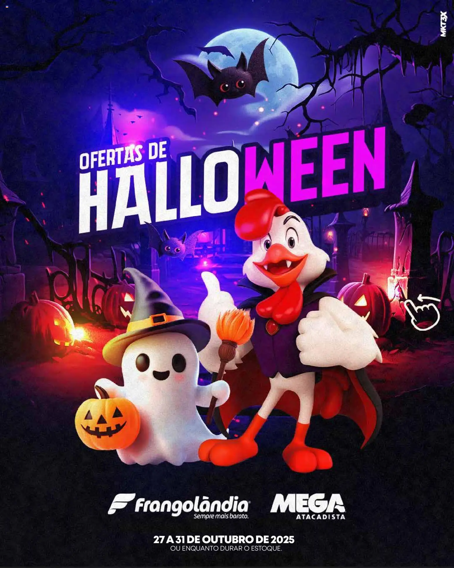 Frangolândia folheto "Ofertas de Halloween" válido a partir de 27/10/2025 - número de página 1