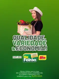 Pré-Visualização do folheto "Ofertas do Dia" da loja Big Supermercados válido a partir de 31/07/2025
