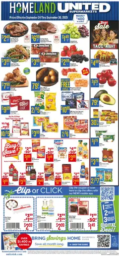 Ad Preview of Homeland Weekly Ad from 09/24/2025