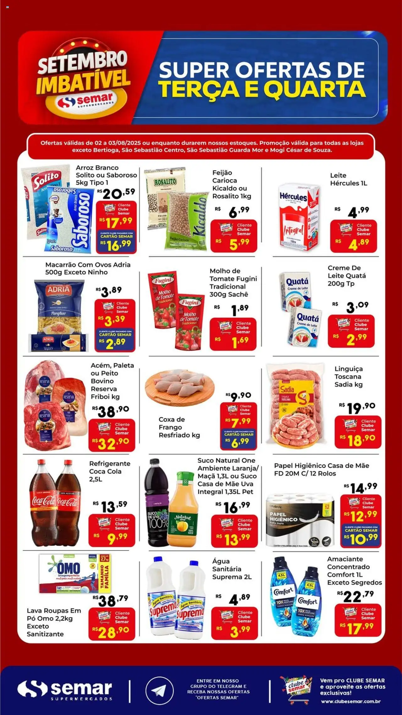 Semar Supermercado folheto "Ofertas da semana" válido a partir de 02/09/2025 - número de página 1