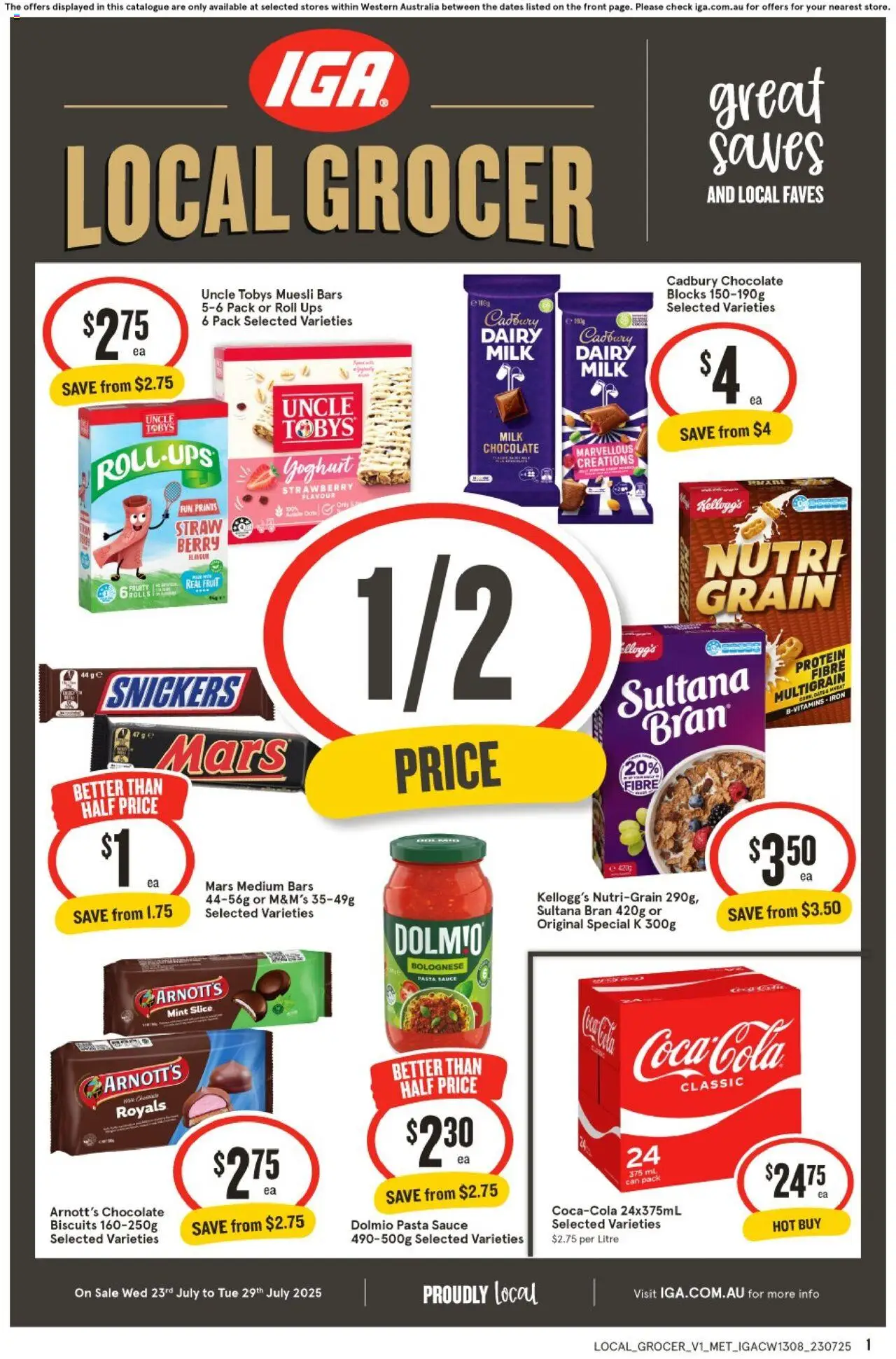 IGA catalogue valid from 23/07/2025 - page 1