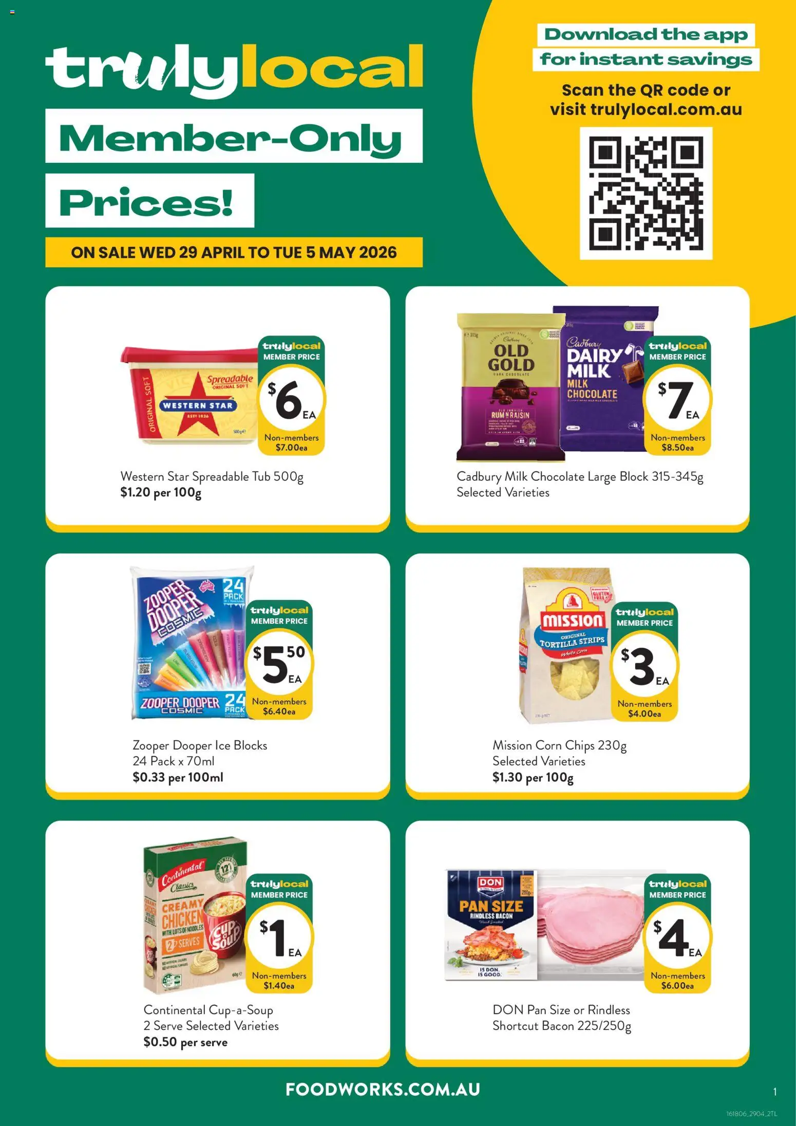 Preview of catalogue Foodworks Truly Local from shop Foodworks valid 29/04/2026