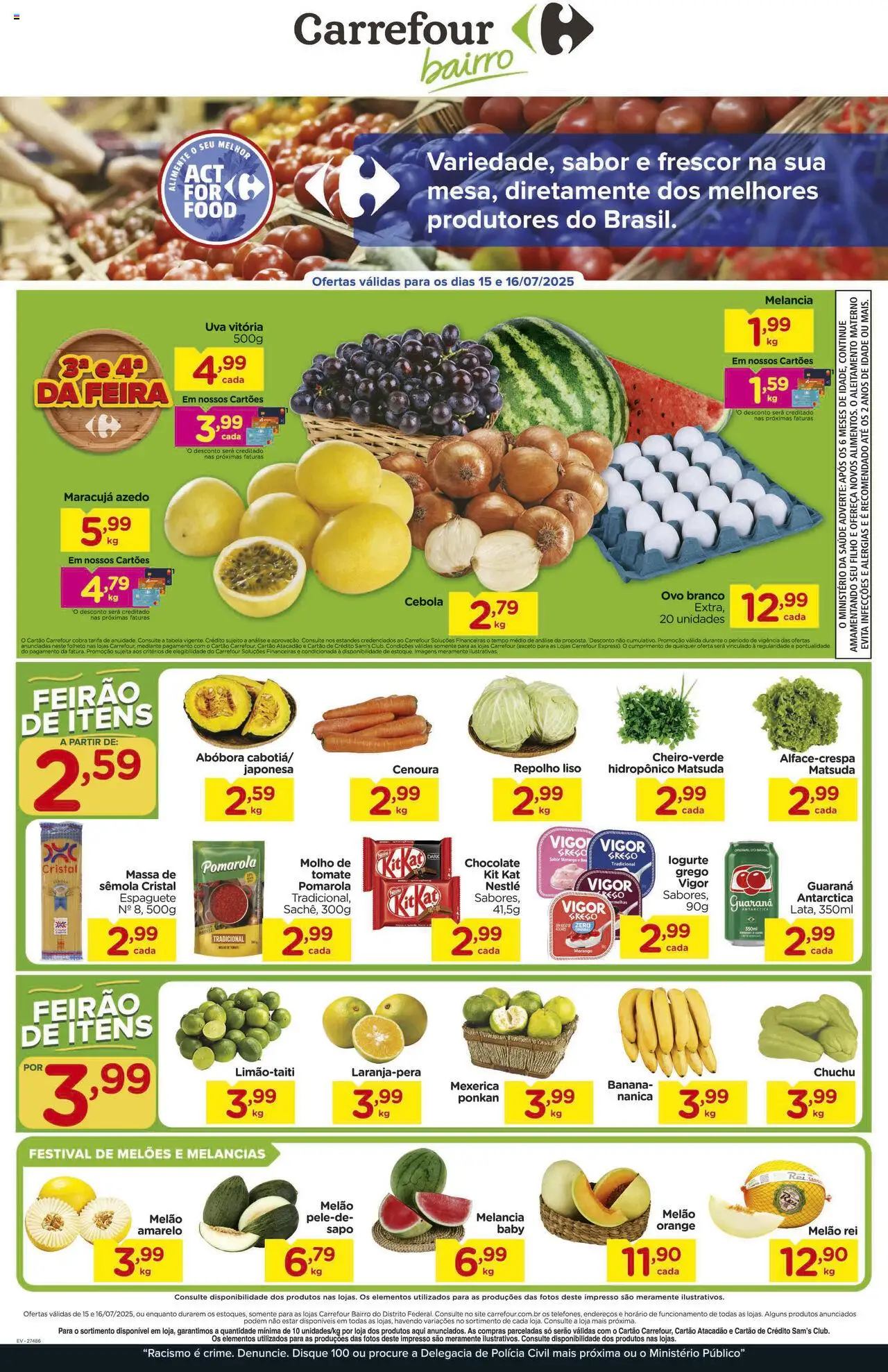Carrefour Bairro folheto "Ofertas Feira" válido a partir de 15/07/2025 - número de página 1