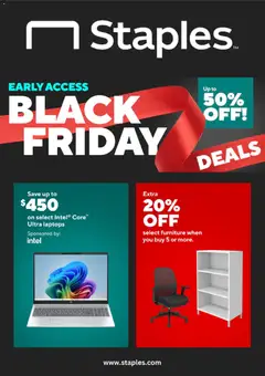 Ad Preview of Staples Black Friday from 11/20/2025