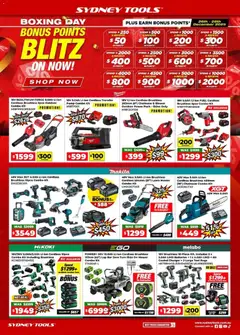 Preview of catalogue Catalogue from shop Sydney Tools valid 26/12/2025