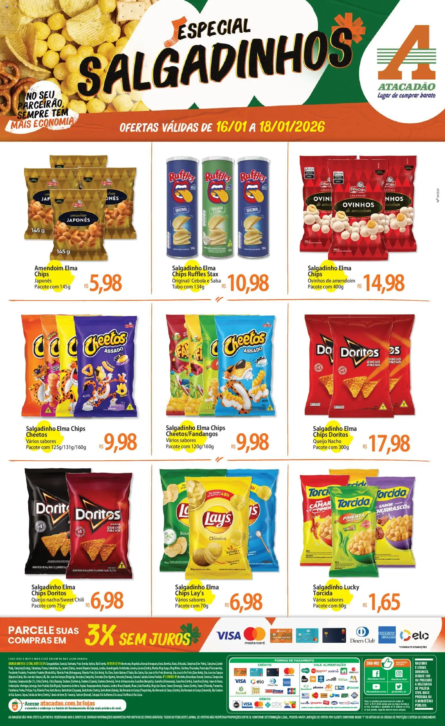 Pré-Visualização do folheto "Ofertas - SP" da loja Atacadão válido a partir de 16/01/2026