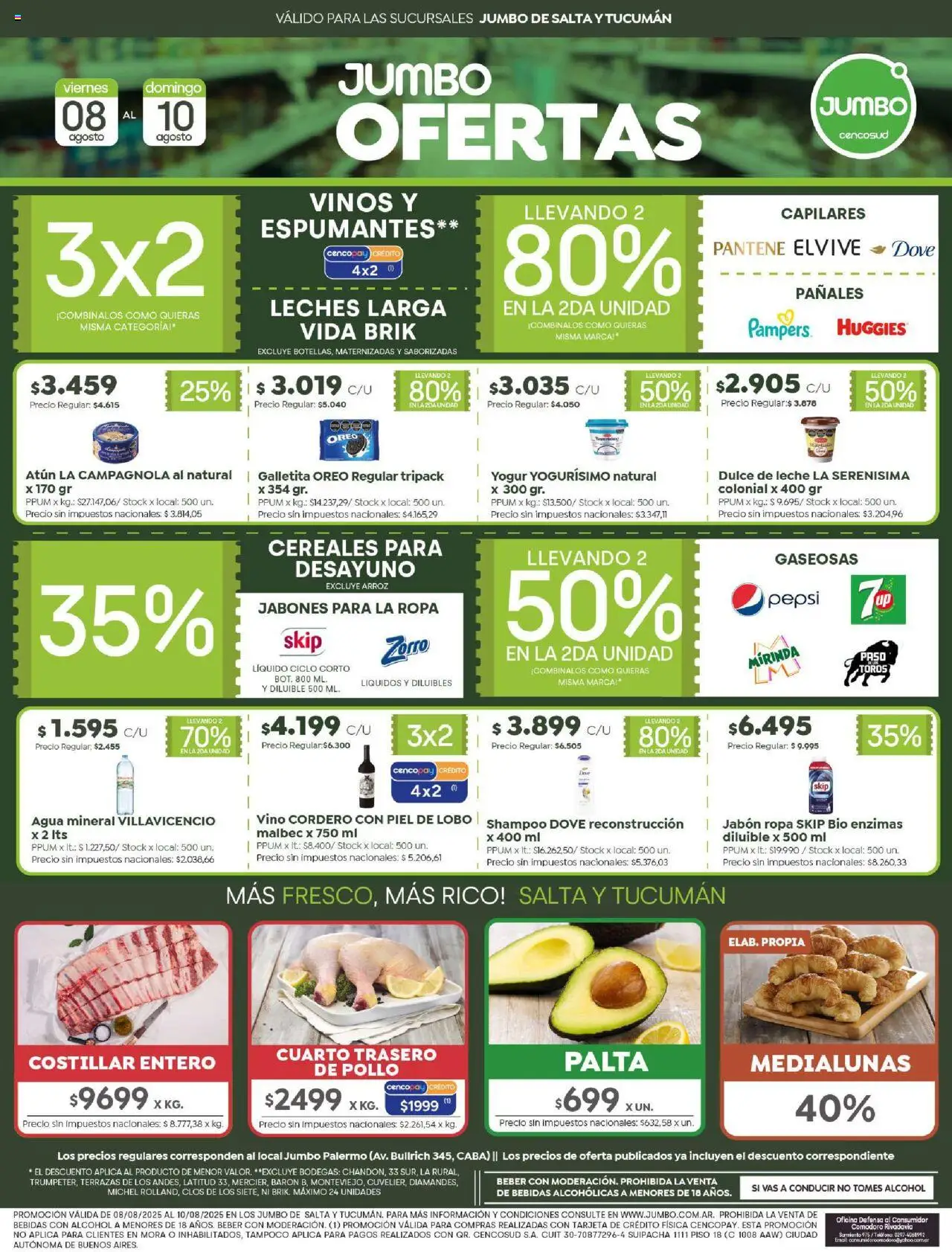 Jumbo Ofertas | Salta y Tucumán del 08/08/2025 >> Catálogo