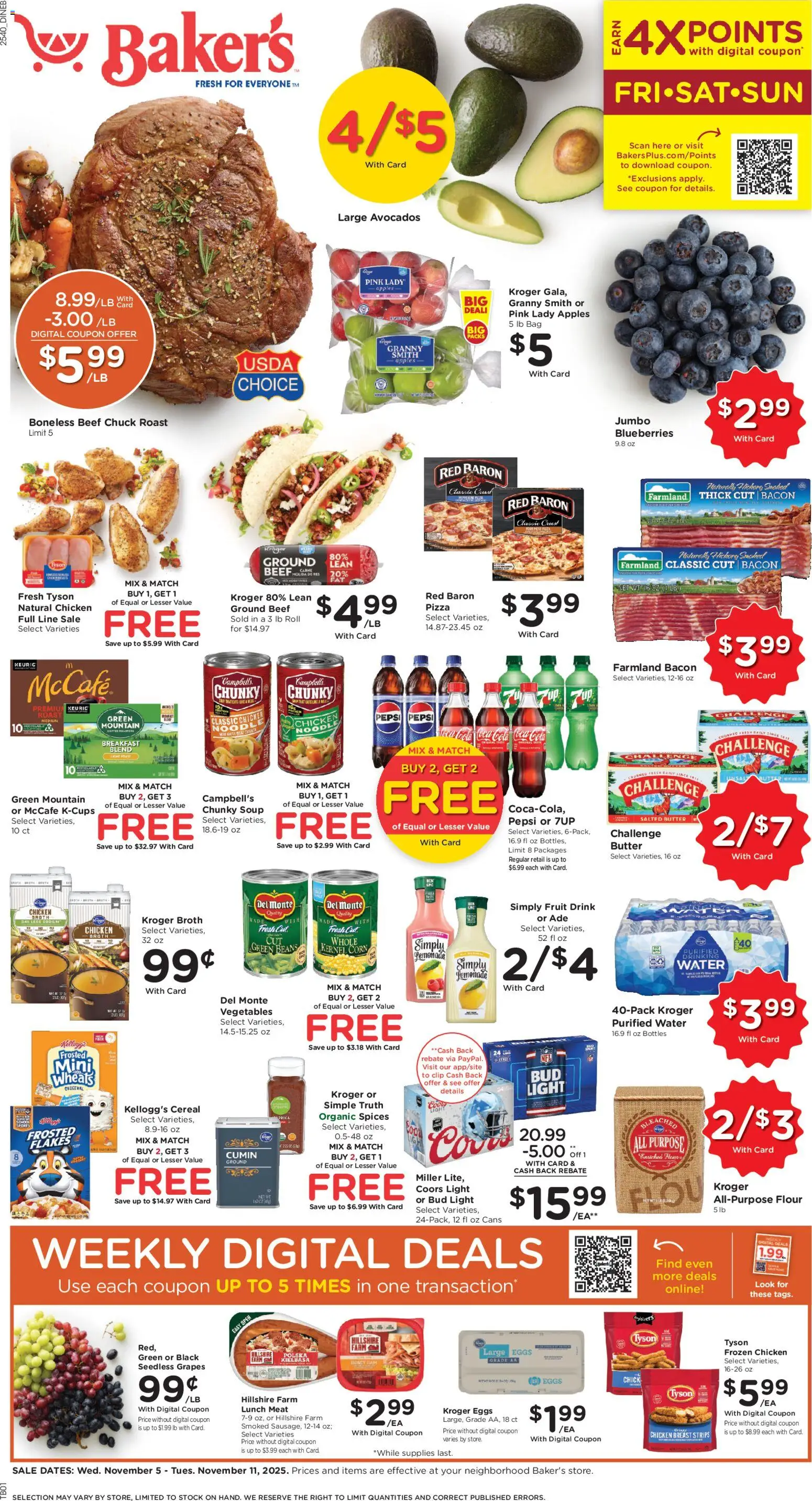 Ad Preview of Baker's Weekly Ad from 11/05/2025