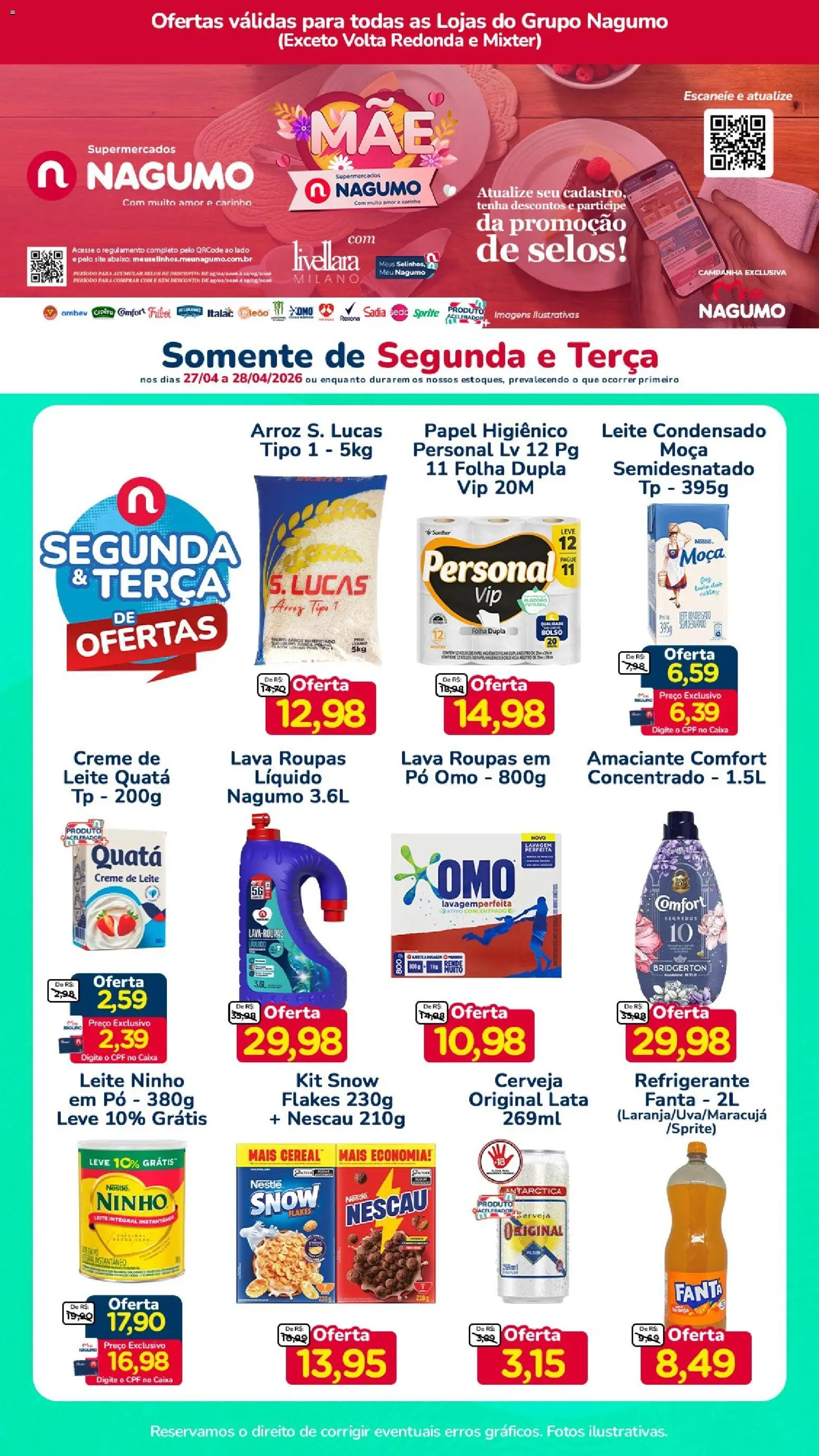 Pré-Visualização do folheto "Nagumo ofertas Segunda e Terça" da loja Nagumo válido a partir de 27/04/2026
