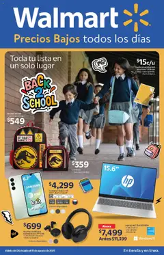 Vista previa las ofertas de la tienda Walmart - Catálogo Back to school desde el 24/07/2025 