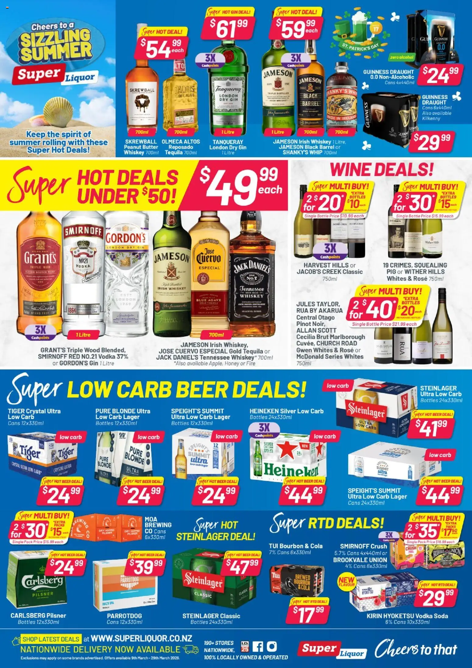 Preview of catalogue Super Liquor catalogue from shop Super Liquor valid 9 Mar 2026
