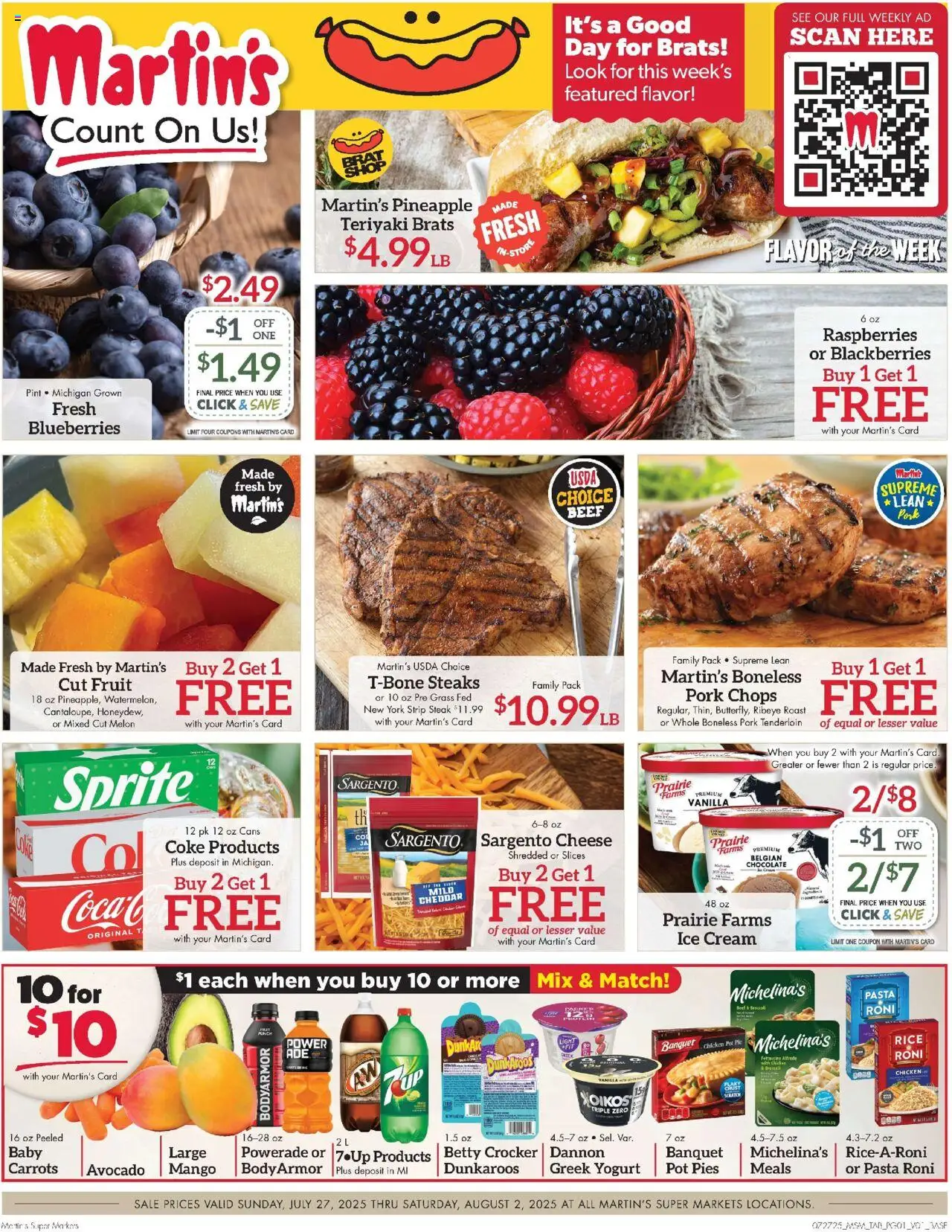 Martin’s Weekly Ad from 07/27/2025 - Flyer - Page number 1