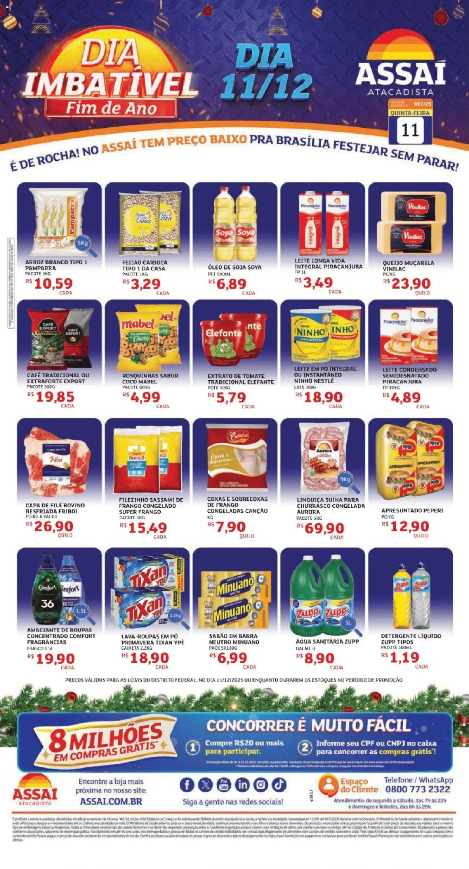 Pré-Visualização do folheto "Encarte - DF" da loja Assaí Atacadista válido a partir de 11/12/2025