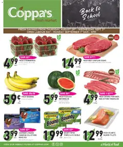 Preview of leaflet Weekly flyer / circulaire from shop Coppas Fresh Market is valid from Aug 28, 2025