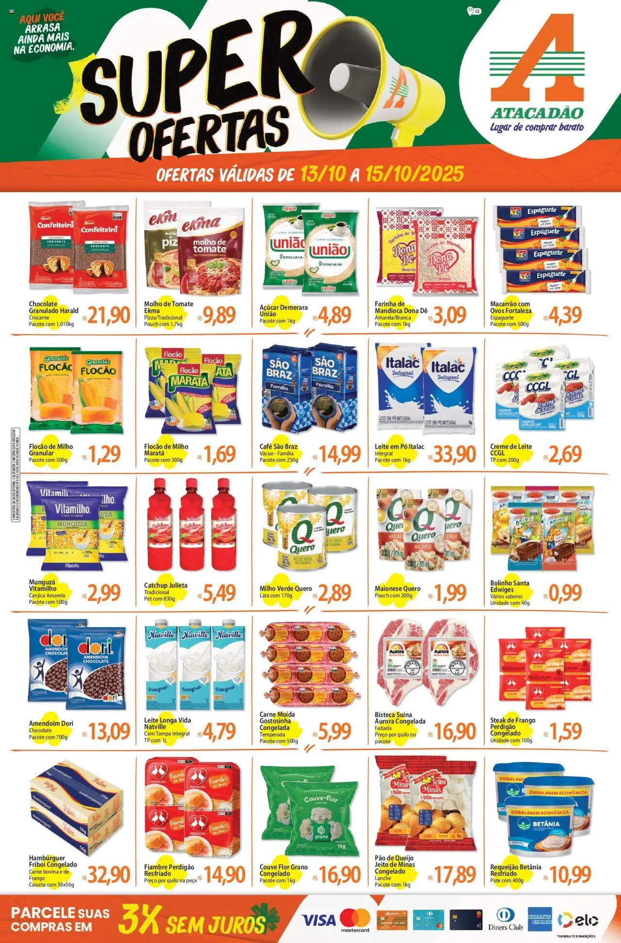 Atacadão folheto "Ofertas - CE" válido a partir de 13/10/2025 - número de página 1