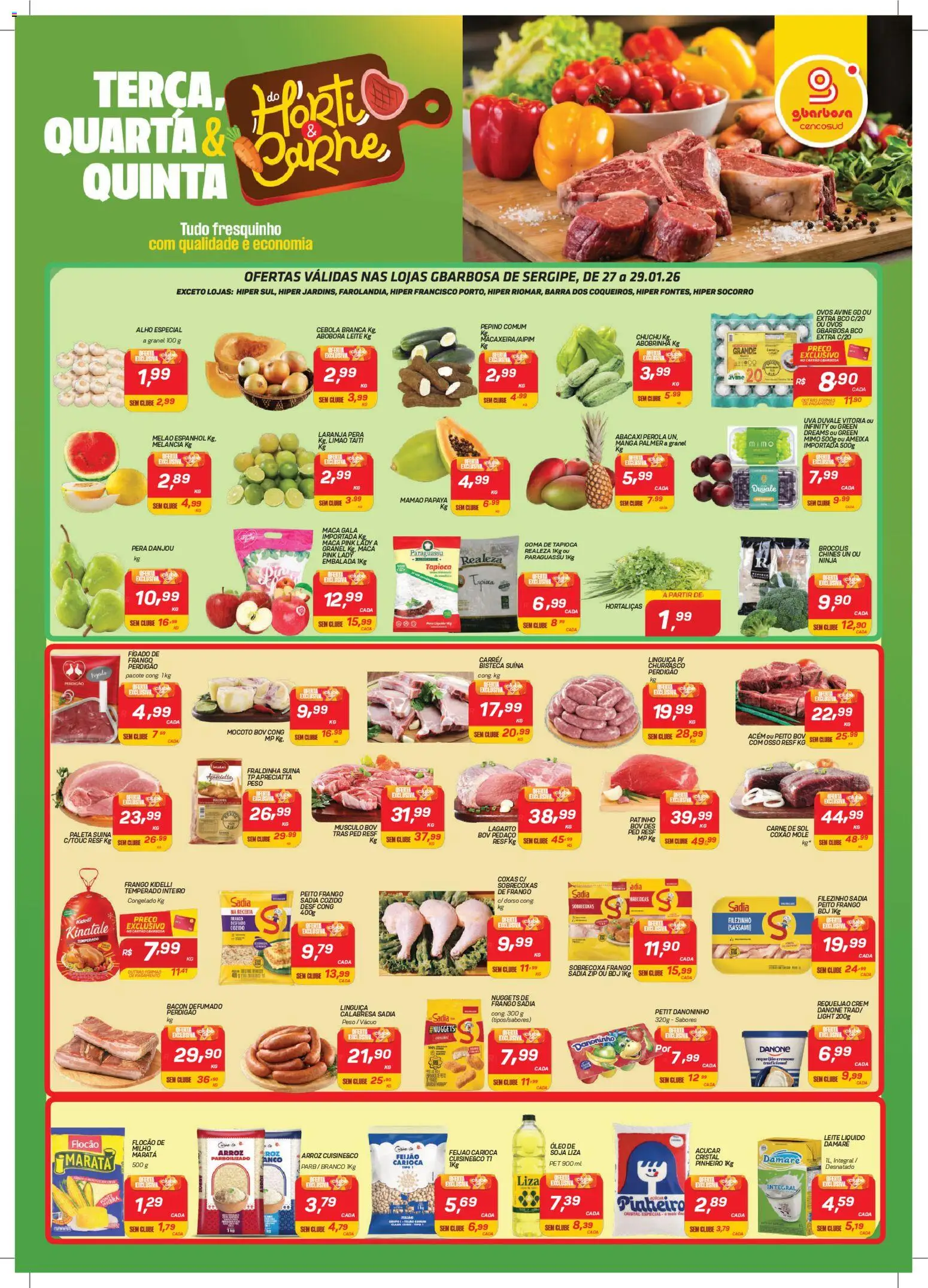 Pré-Visualização do folheto "Ofertas da semana" da loja Gbarbosa válido a partir de 27/01/2026