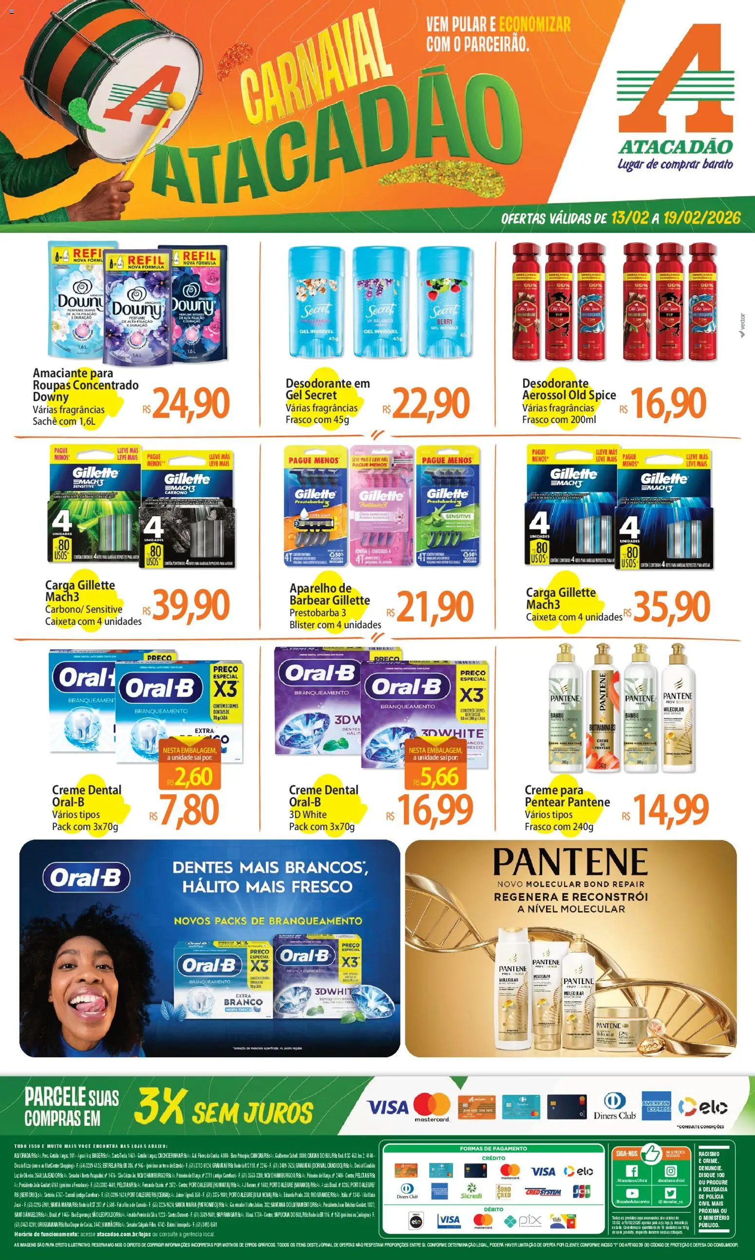 Pré-Visualização do folheto "Ofertas - RS" da loja Atacadão válido a partir de 13/02/2026