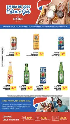 Pré-Visualização do folheto "Extra ofertas de Mercado Viral Gol" da loja Extra válido a partir de 24/03/2026