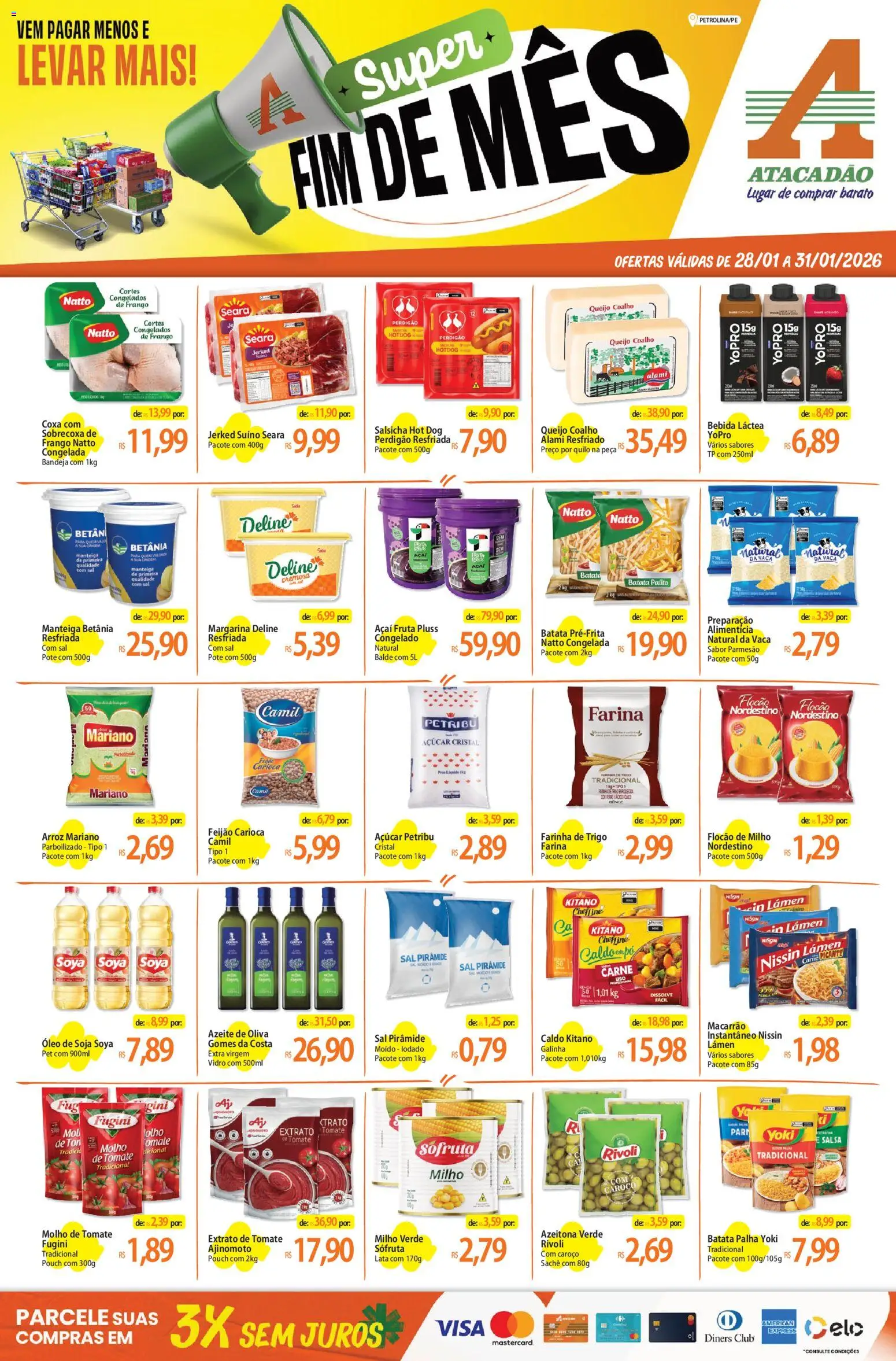 Pré-Visualização do folheto "Ofertas - PE" da loja Atacadão válido a partir de 28/01/2026