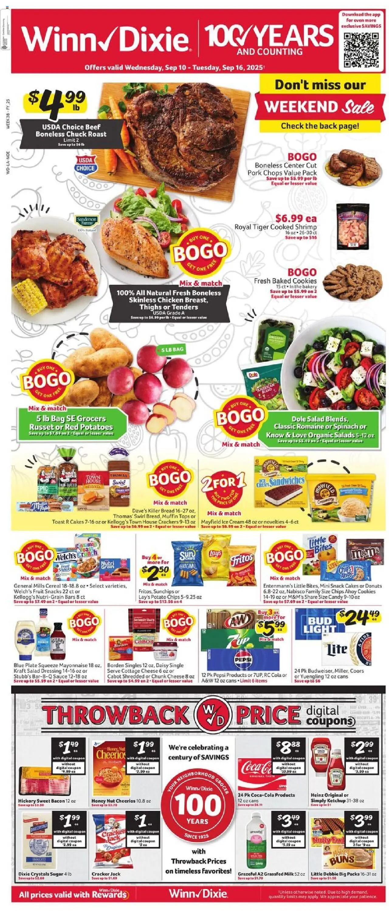 Winn Dixie Weekly Circular - LA from 09/10/2025 - Flyer - Page number 1