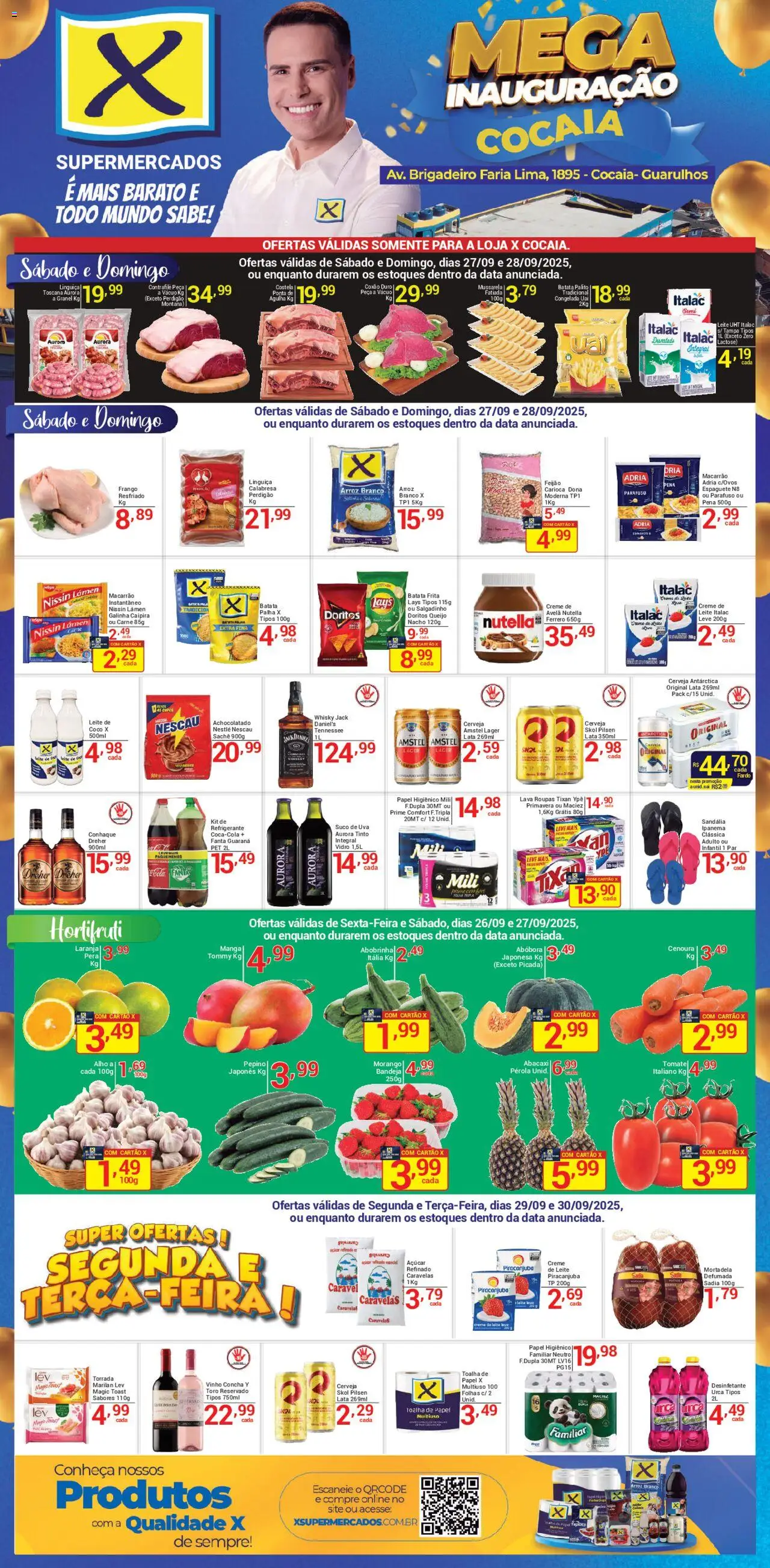 X Supermercados folheto "Ofertas - Cocaia" válido a partir de 27/09/2025 - número de página 1