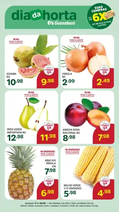 Pré-Visualização do folheto "Ofertas da semana" da loja Supermercado Guanabara válido a partir de 17/02/2026