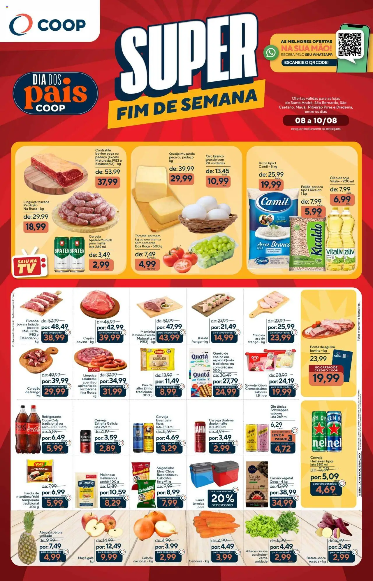 Coop folheto "Ofertas Fim de Semana" válido a partir de 08/08/2025 - número de página 1