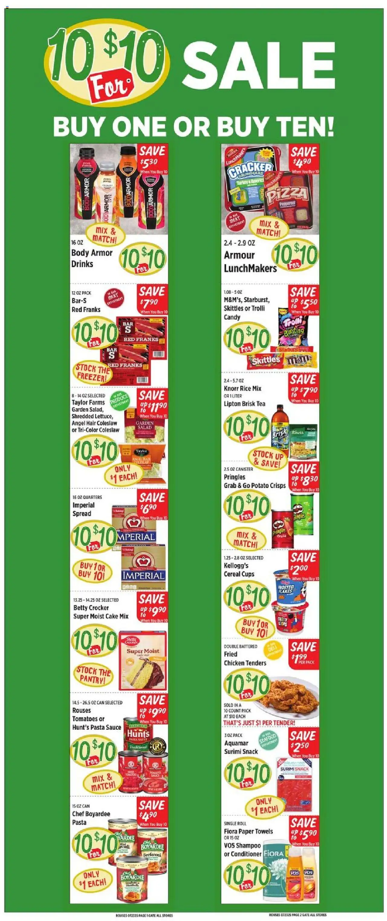 Rouses Weekly Ad from 07/23/2025 - Flyer - Page number 1