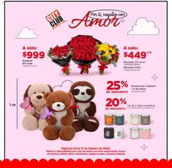 Vista previa las ofertas de la tienda City Club - Catálogo Por ti, regalos con Amor desde el 09/02/2026 