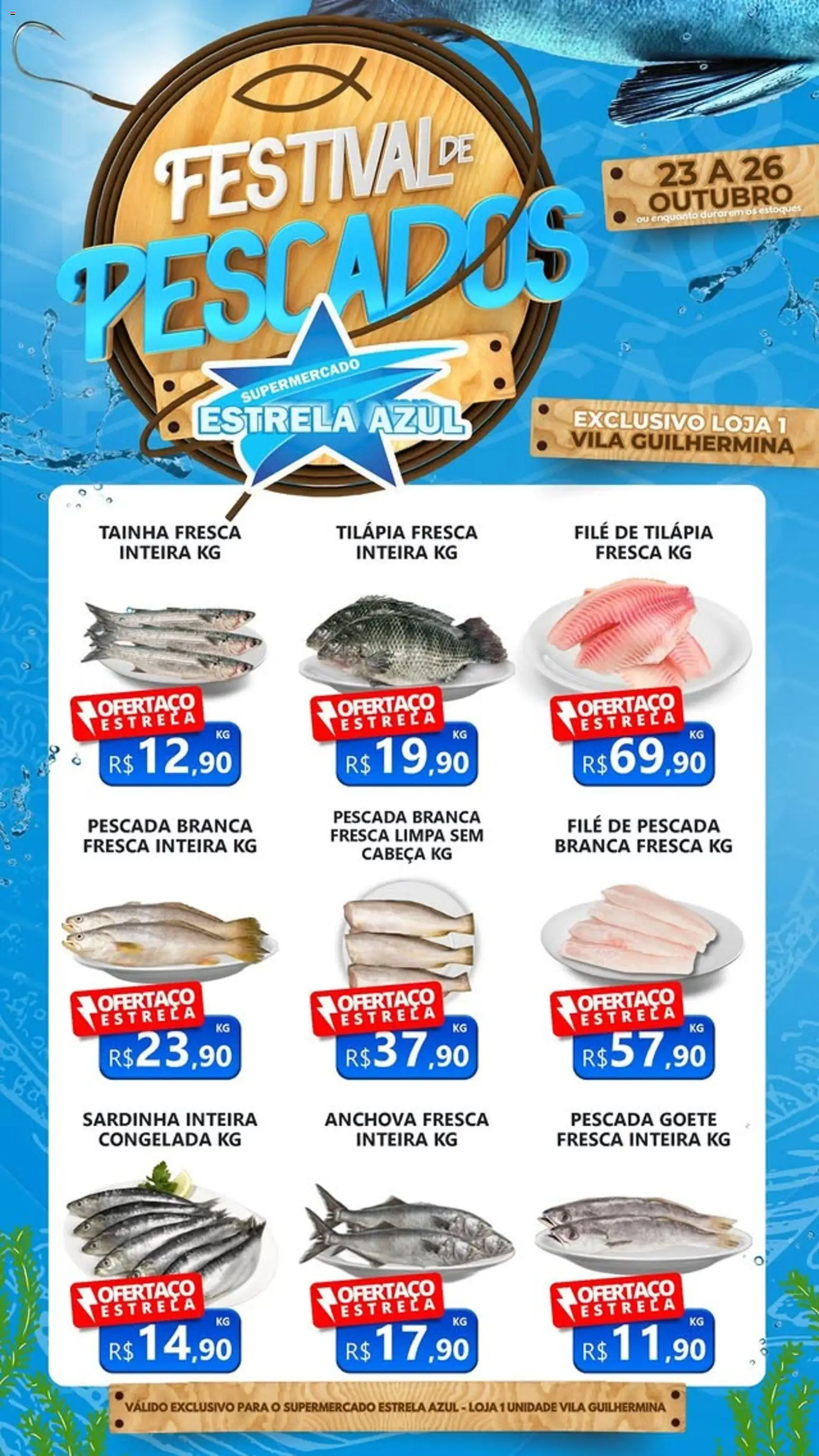 Estrela Azul folheto "Ofertas Festival de Pescados" válido a partir de 23/10/2025 - número de página 1