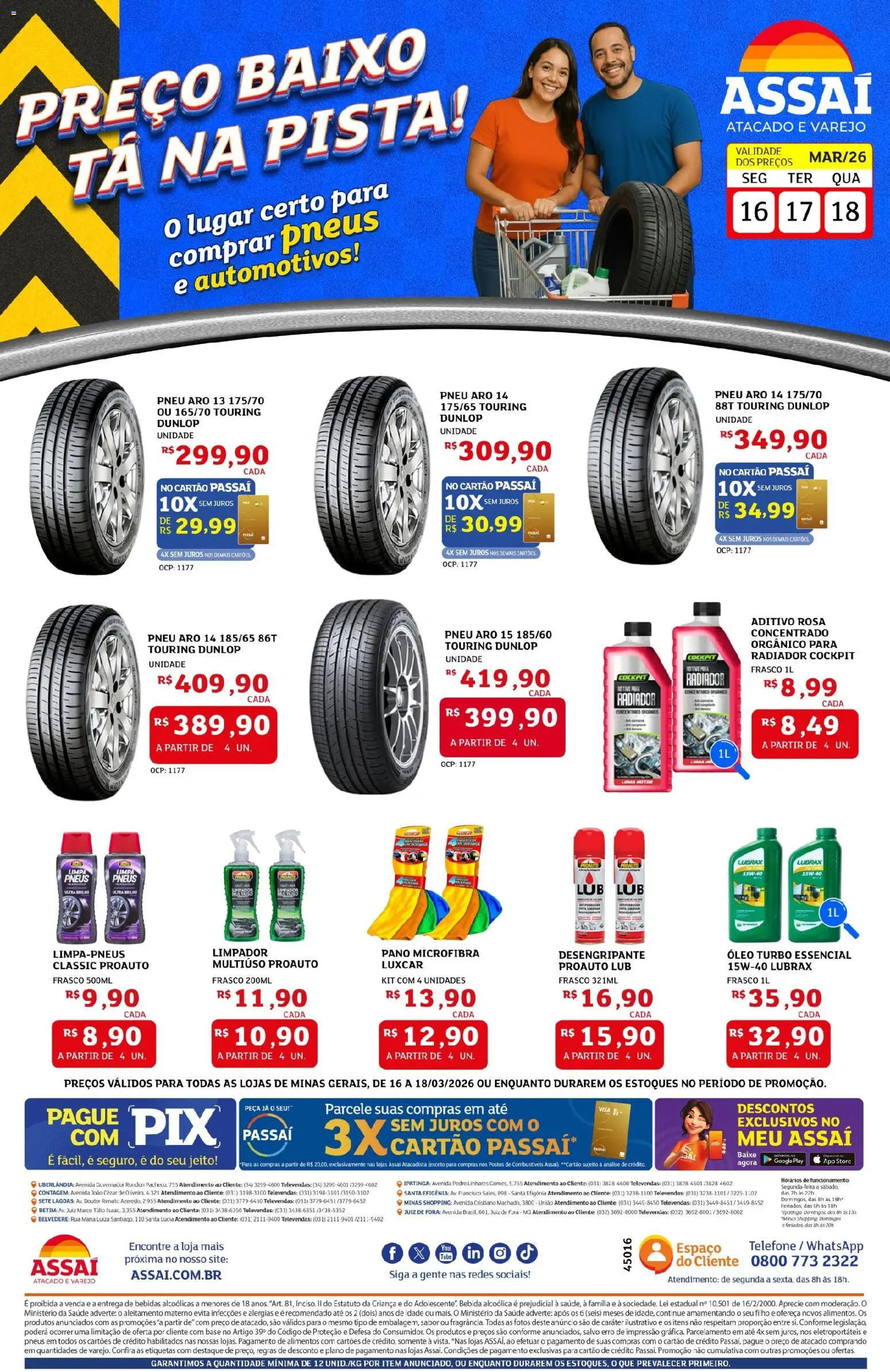 Pré-Visualização do folheto "Assaí Atacadista ofertas - MG" da loja Assaí Atacadista válido a partir de 16/03/2026