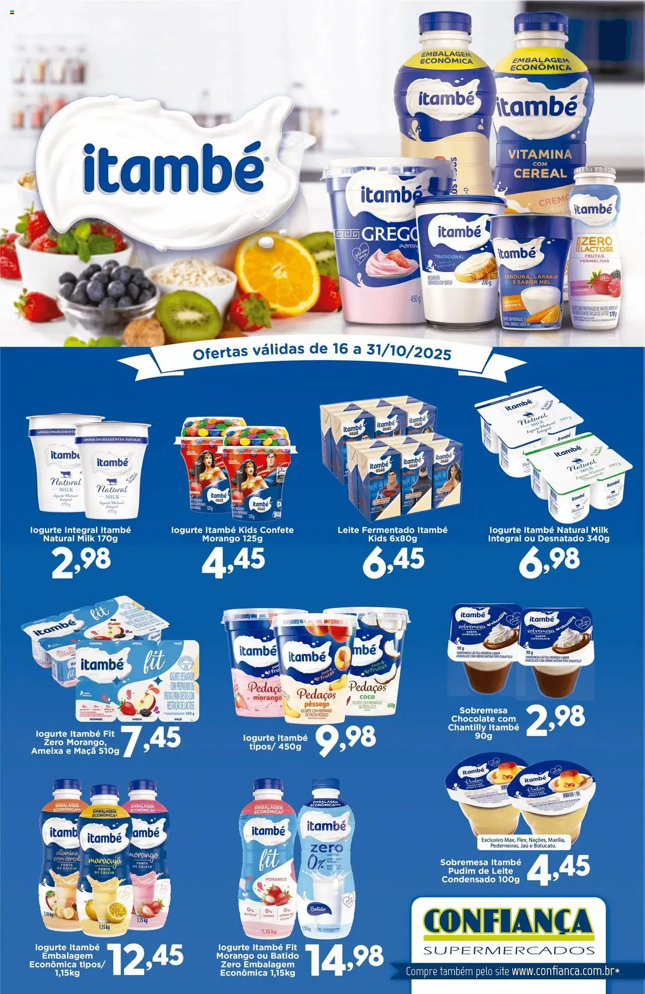 Confiança folheto "Ofertas Itambé" válido a partir de 16/10/2025 - número de página 1