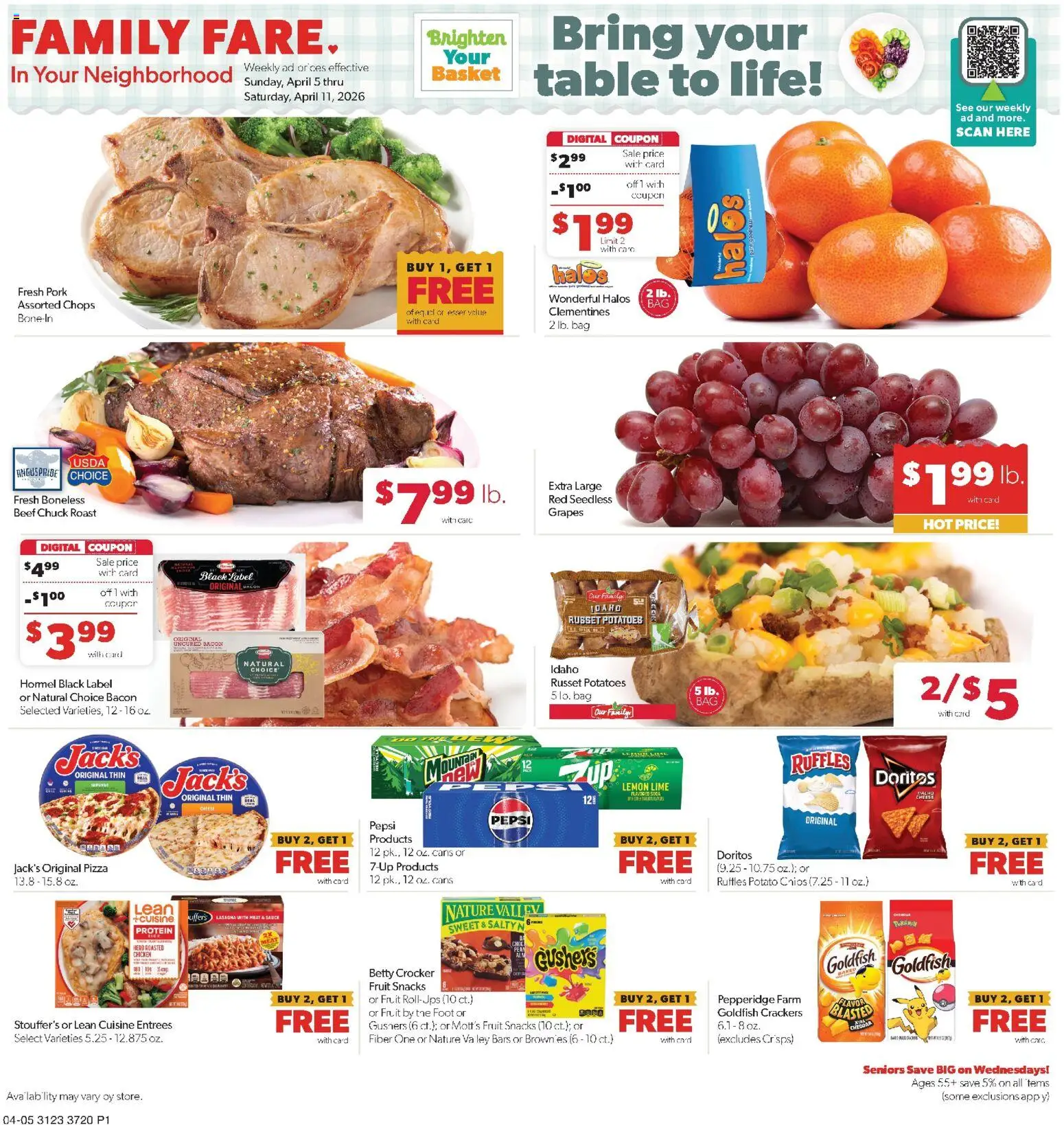 Ad Preview of Family Fare Family Fare Weekly Ad - NE from 04/05/2026