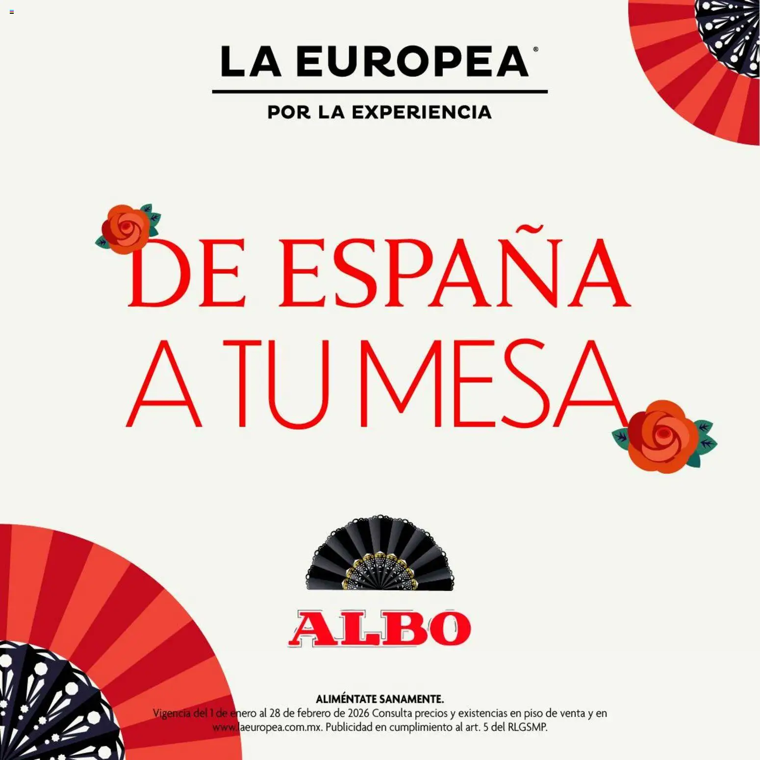 Vista previa las ofertas de la tienda La Europea - Catálogo De España a tu mesa desde el 01/01/2026 - Mesa