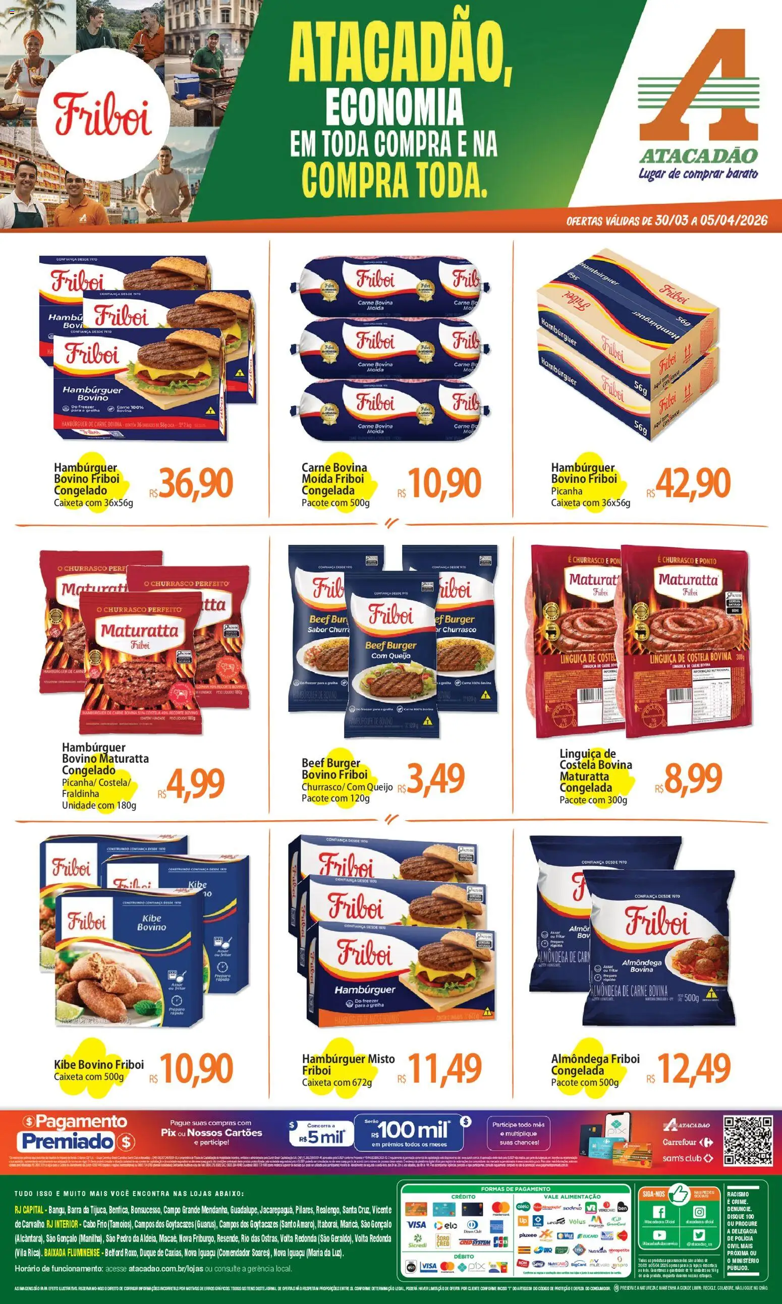 Pré-Visualização do folheto "Atacadão ofertas - RJ" da loja Atacadão válido a partir de 30/03/2026