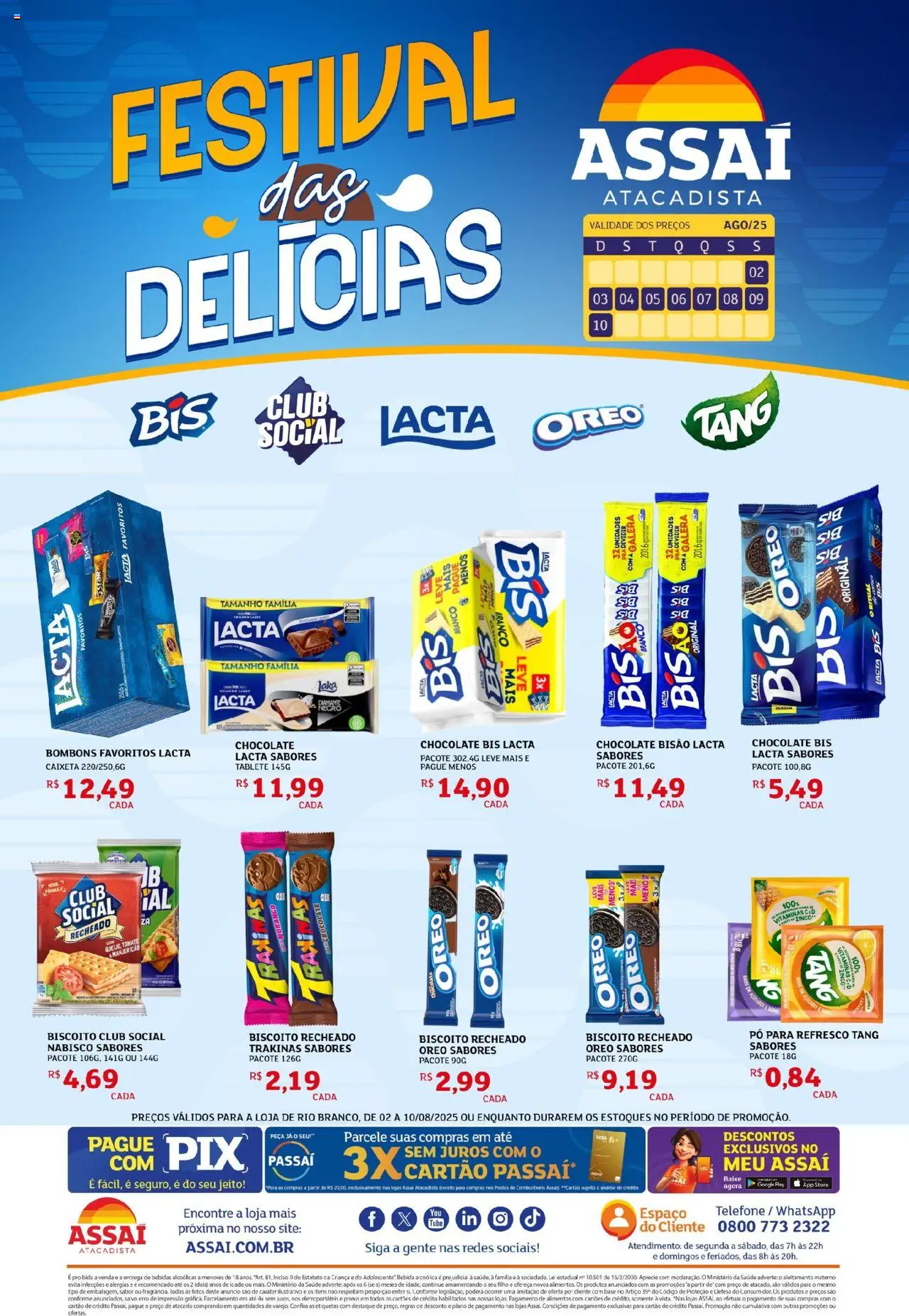 Assaí Atacadista folheto "Encarte - AC" válido a partir de 02/08/2025 - número de página 1